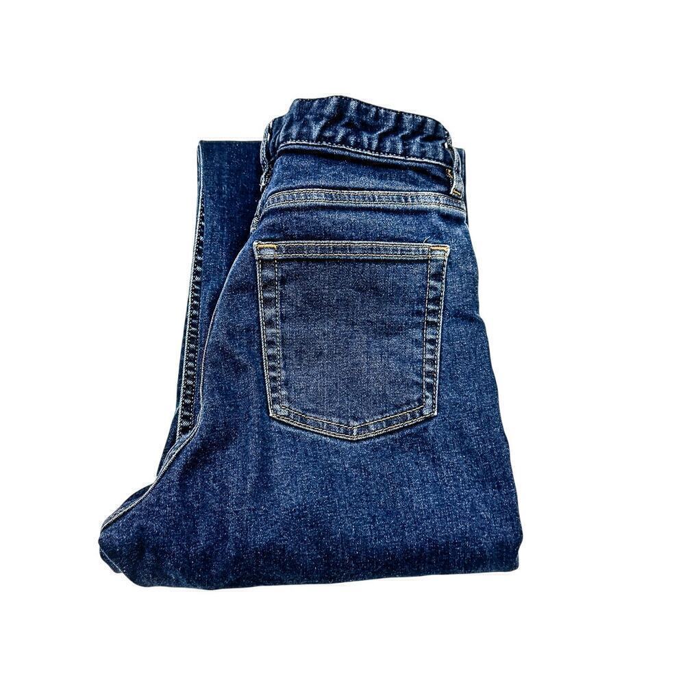 COS High Rise Loose Straight Full Length Dark Wash Denim Jeans Size 25
